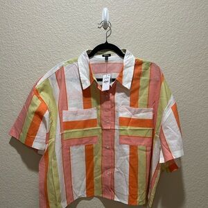 Express Multicolor Striped Shirt